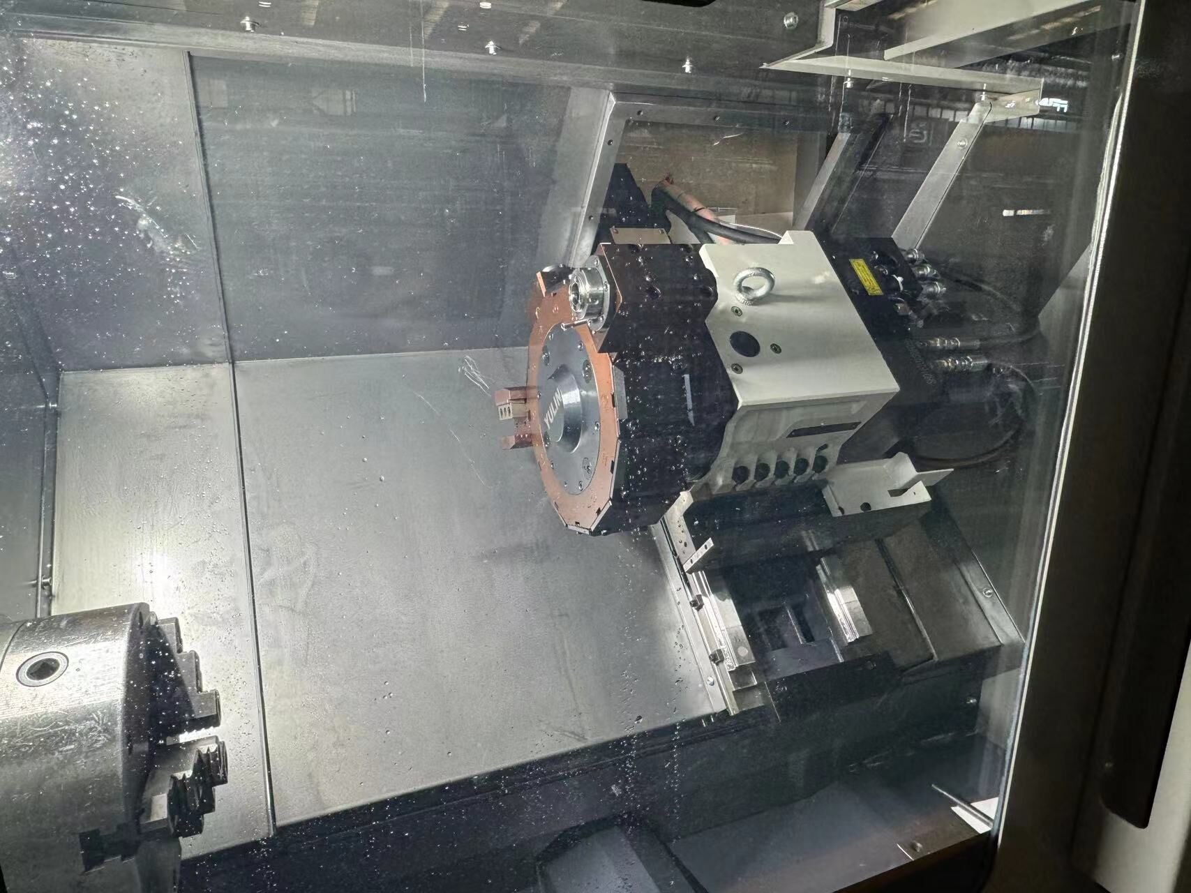 CT-40H Dalian DMTG Slant Bed Torno CNC Lathe with Living Tools C axis 